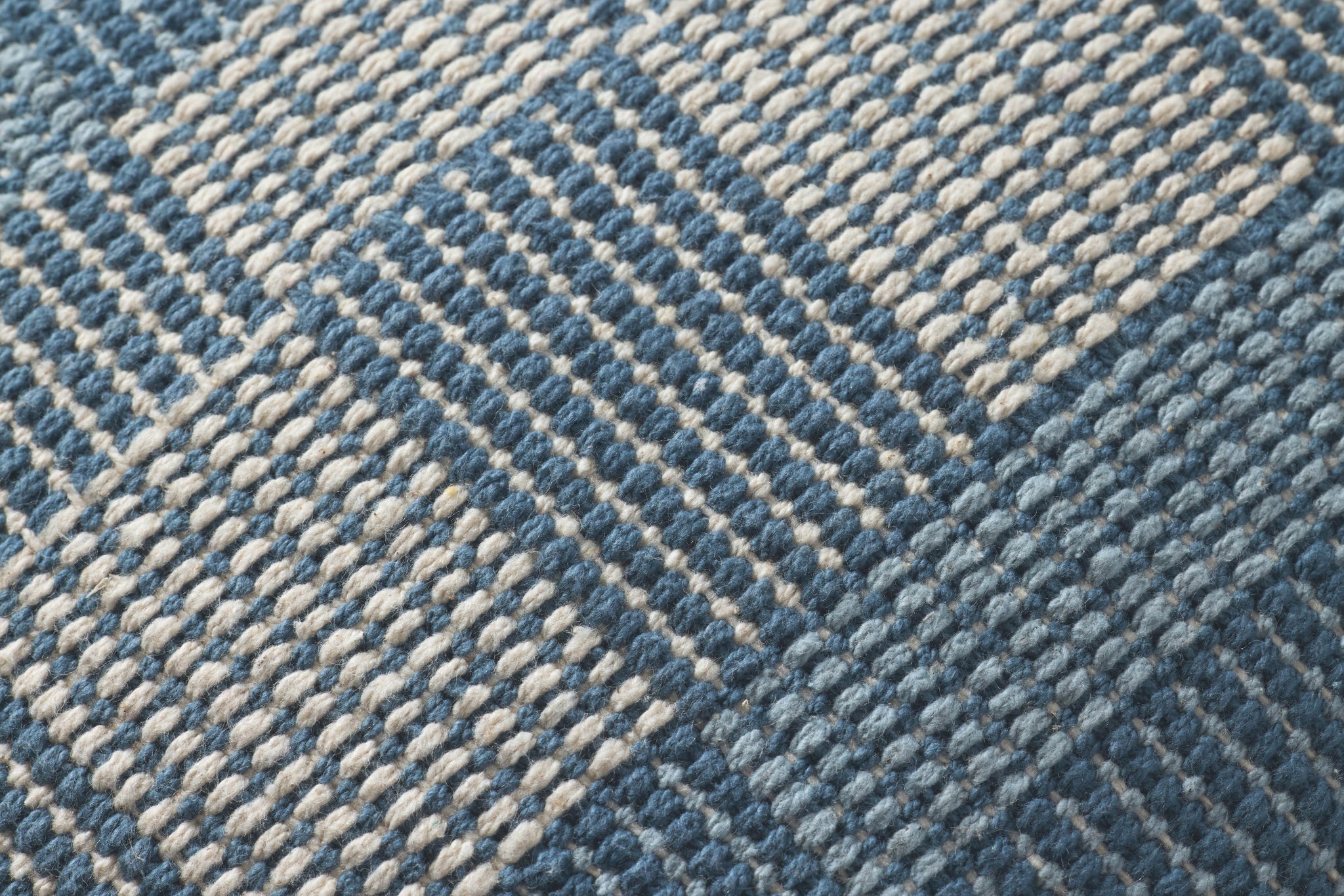 Blue Pillow (Pattern 5) shown from a different angle to reveal its pattern.