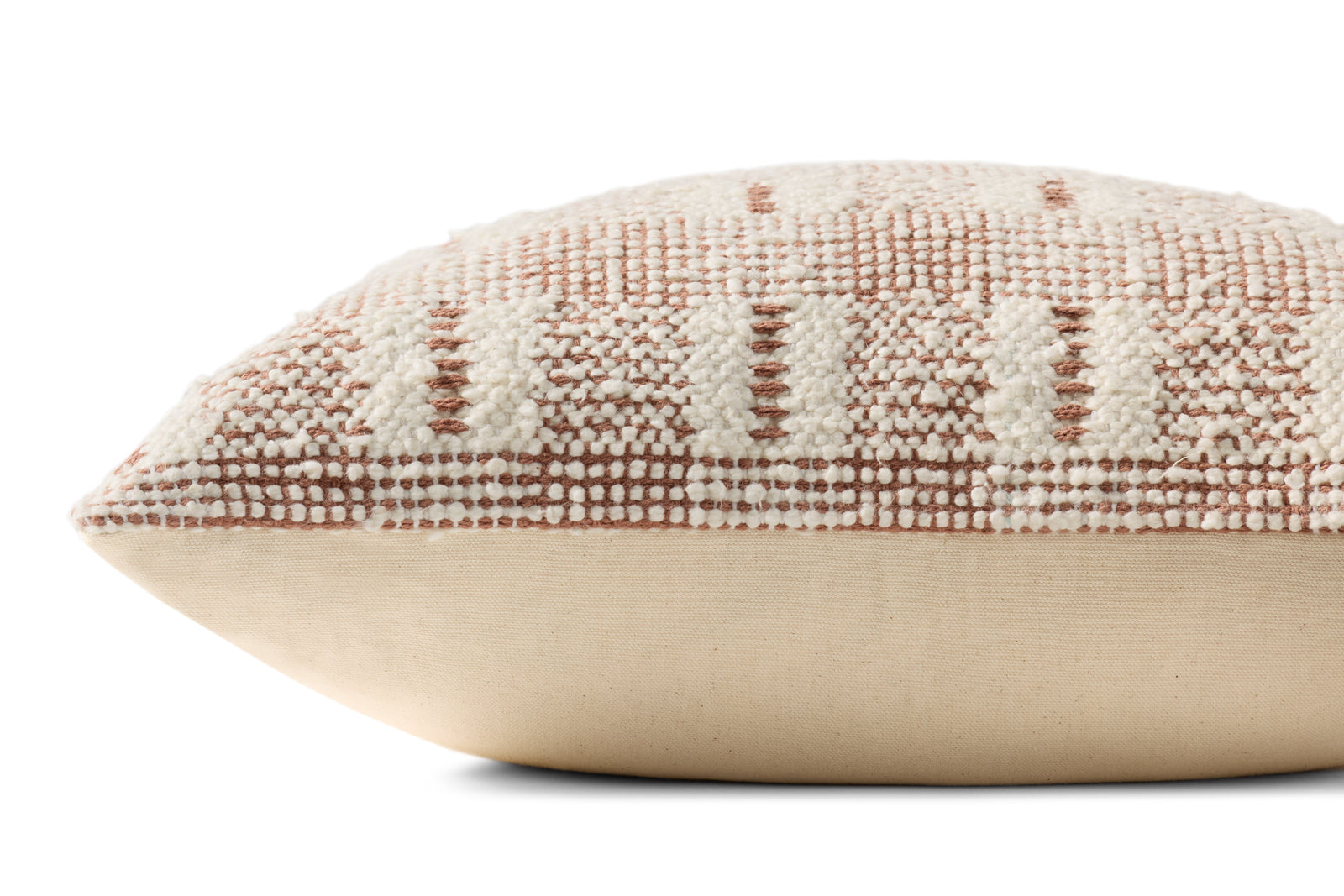 Ivory / Rust Pillow — a Loloi pillow at Laurie Yapp Home.