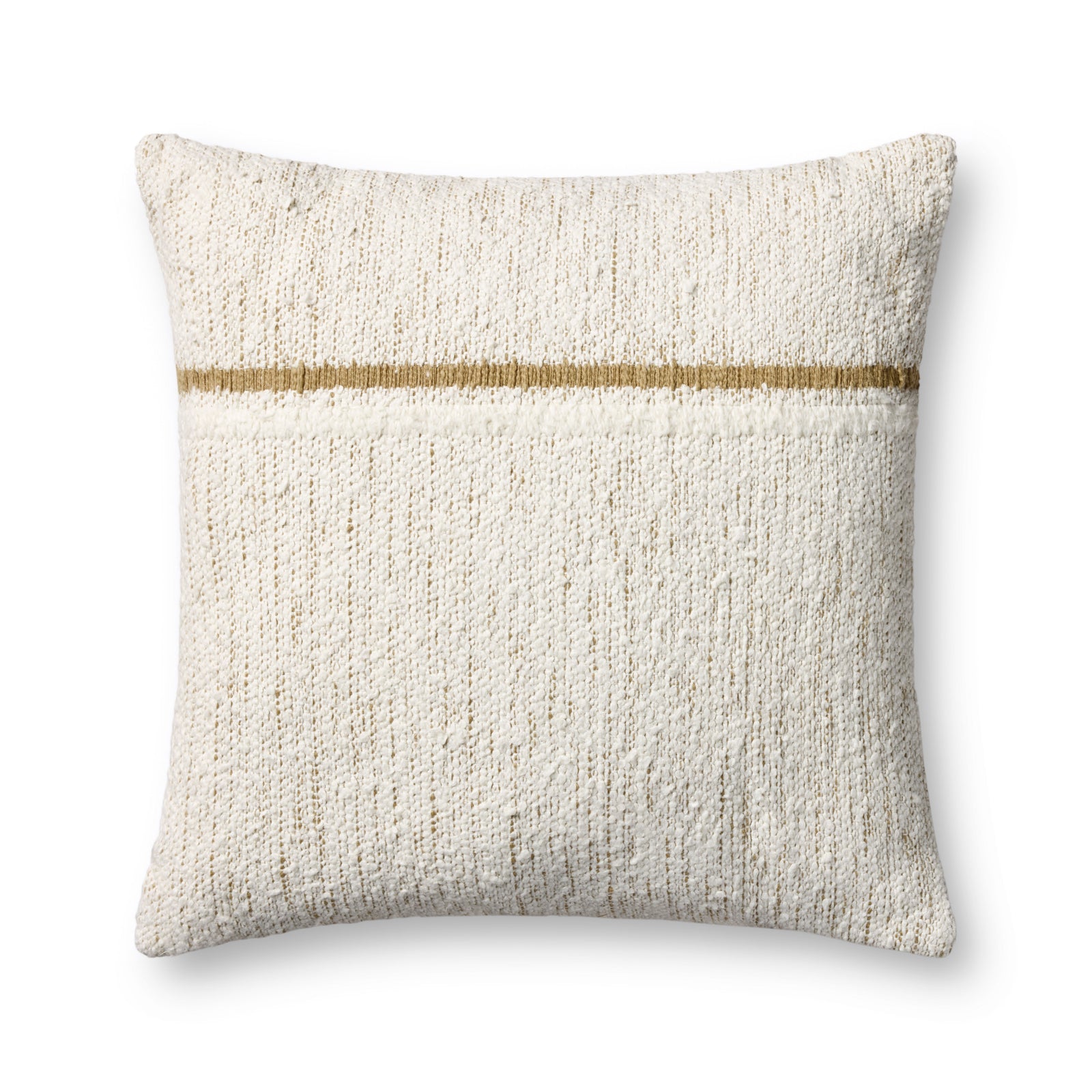 Ivory / Gold Pillow — a Loloi pillow at Laurie Yapp Home.