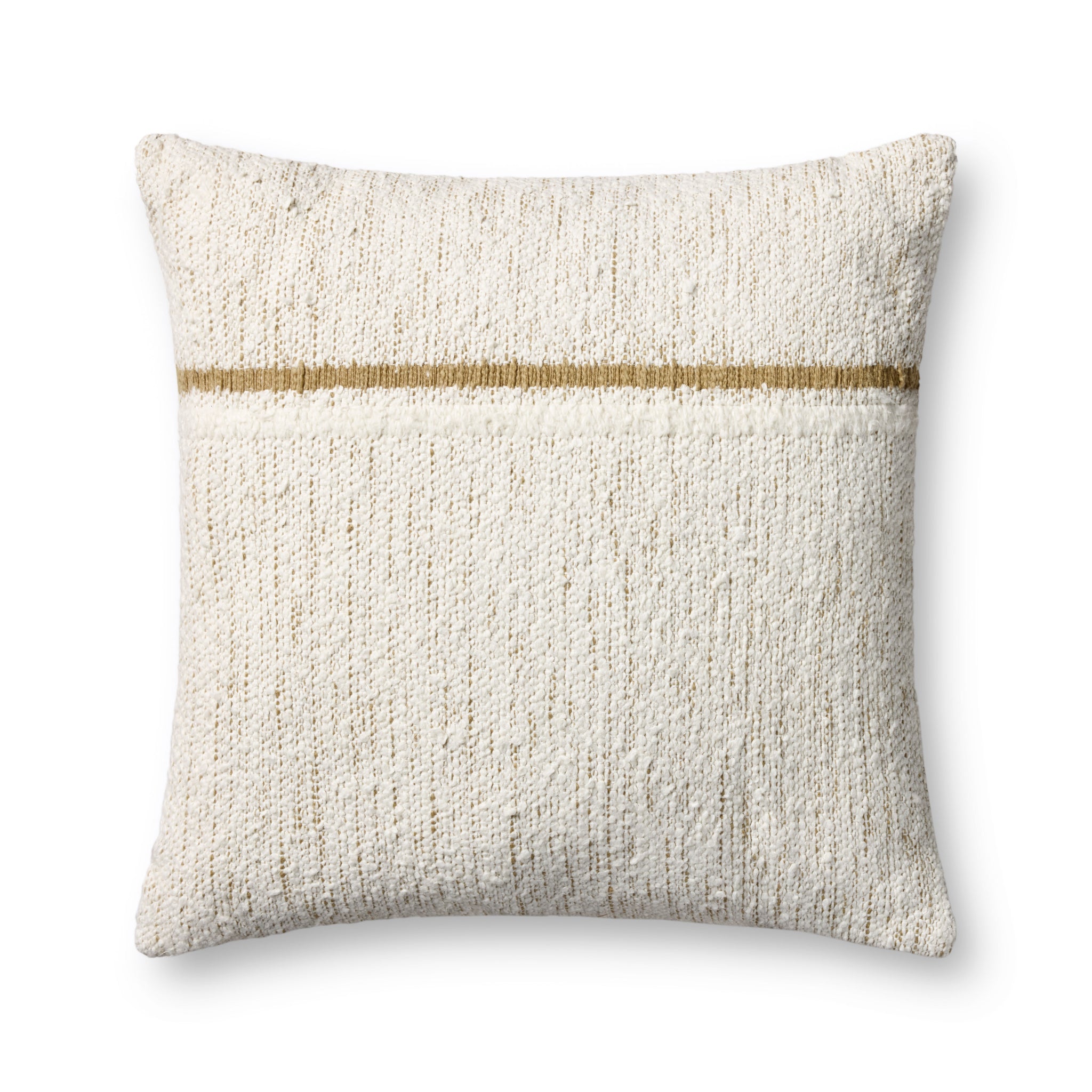 Ivory / Gold Pillow — a Loloi pillow at Laurie Yapp Home.