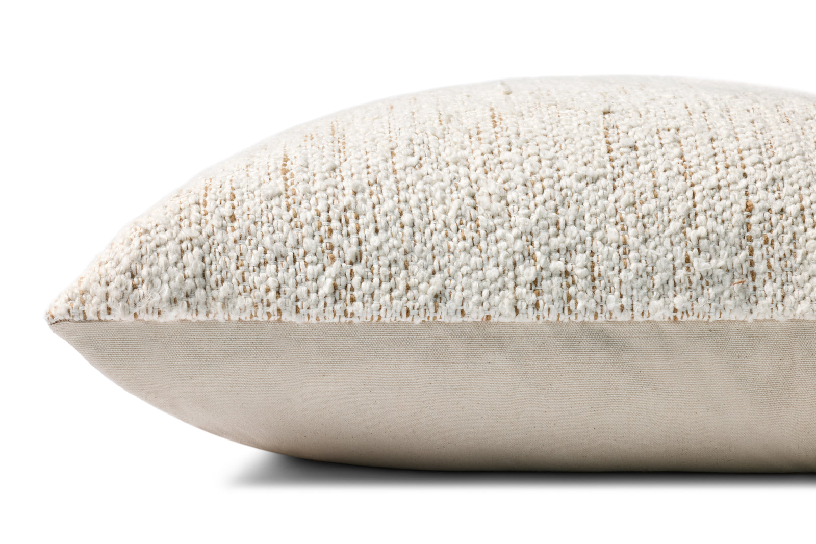 Ivory / Rustic Brown Pillow — a Loloi pillow at Laurie Yapp Home.