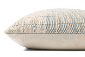 Blue / Natural Pillow shown from another angle.