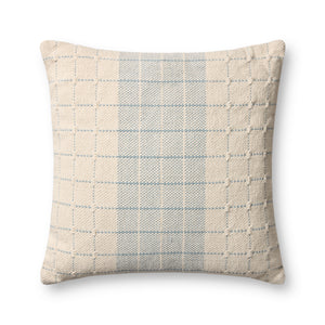 Blue / Natural Pillow — a Loloi pillow at Laurie Yapp Home.