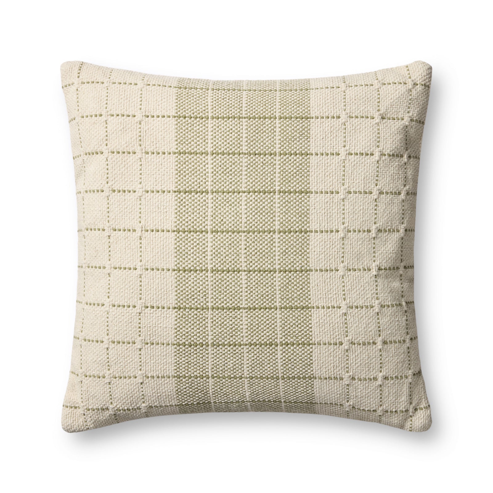 Green / Natural Pillow — a Loloi pillow at Laurie Yapp Home.