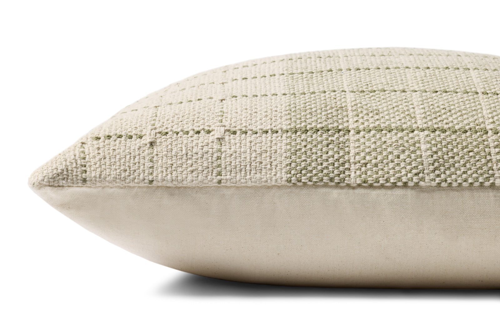 Green / Natural Pillow — a Loloi pillow at Laurie Yapp Home.