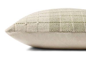Green / Natural Pillow shown from another angle.