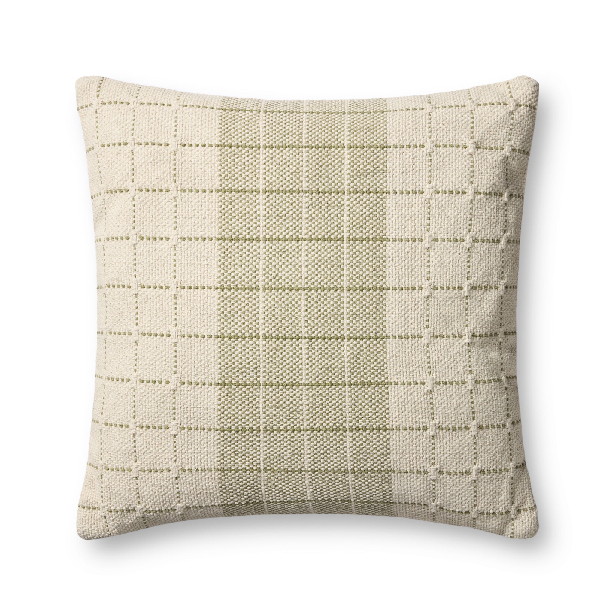 Green / Natural Pillow — a Loloi pillow at Laurie Yapp Home.