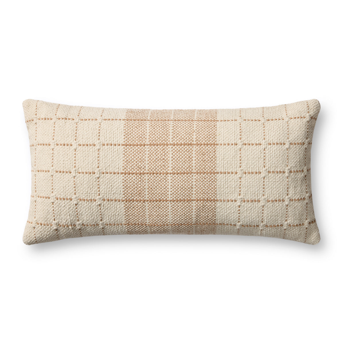 Natural / Rust Pillow (Pattern 1) — a Loloi pillow at Laurie Yapp Home.