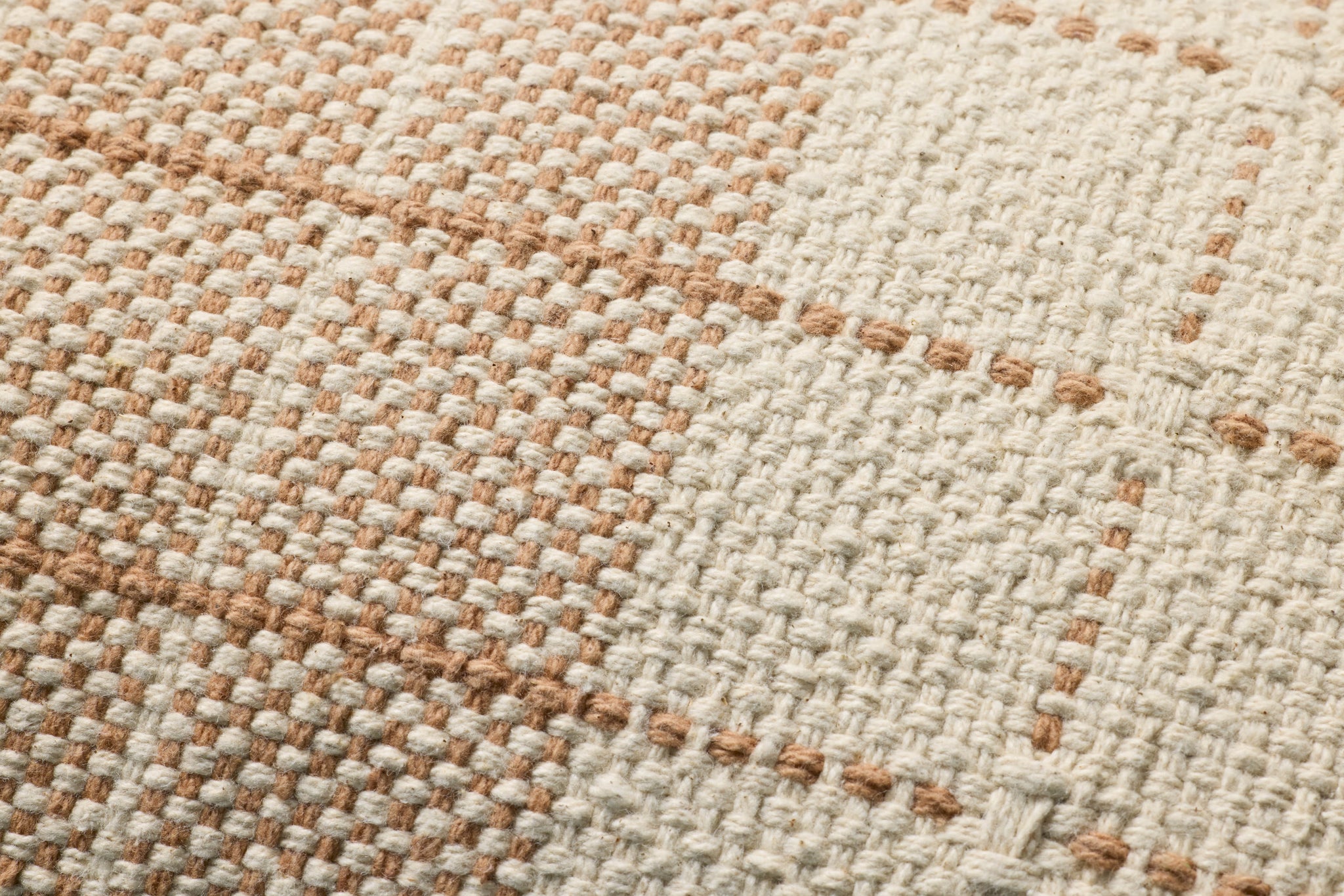 Natural / Rust Pillow (Pattern 1) shown from a different angle to reveal its pattern.