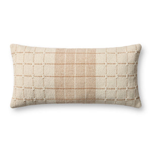 Natural / Rust Pillow (Pattern 1) — a Loloi pillow at Laurie Yapp Home.