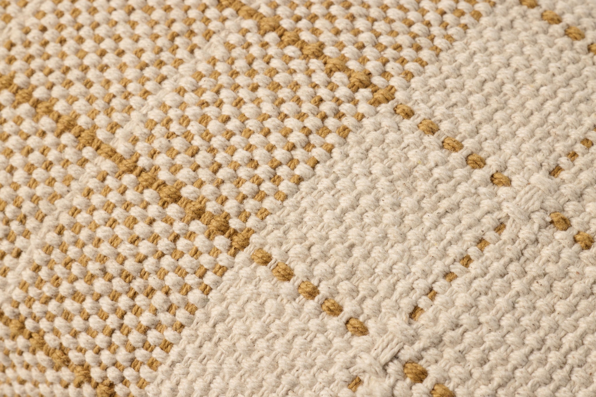 Natural / Yellow Pillow shown from a different angle to reveal its pattern.