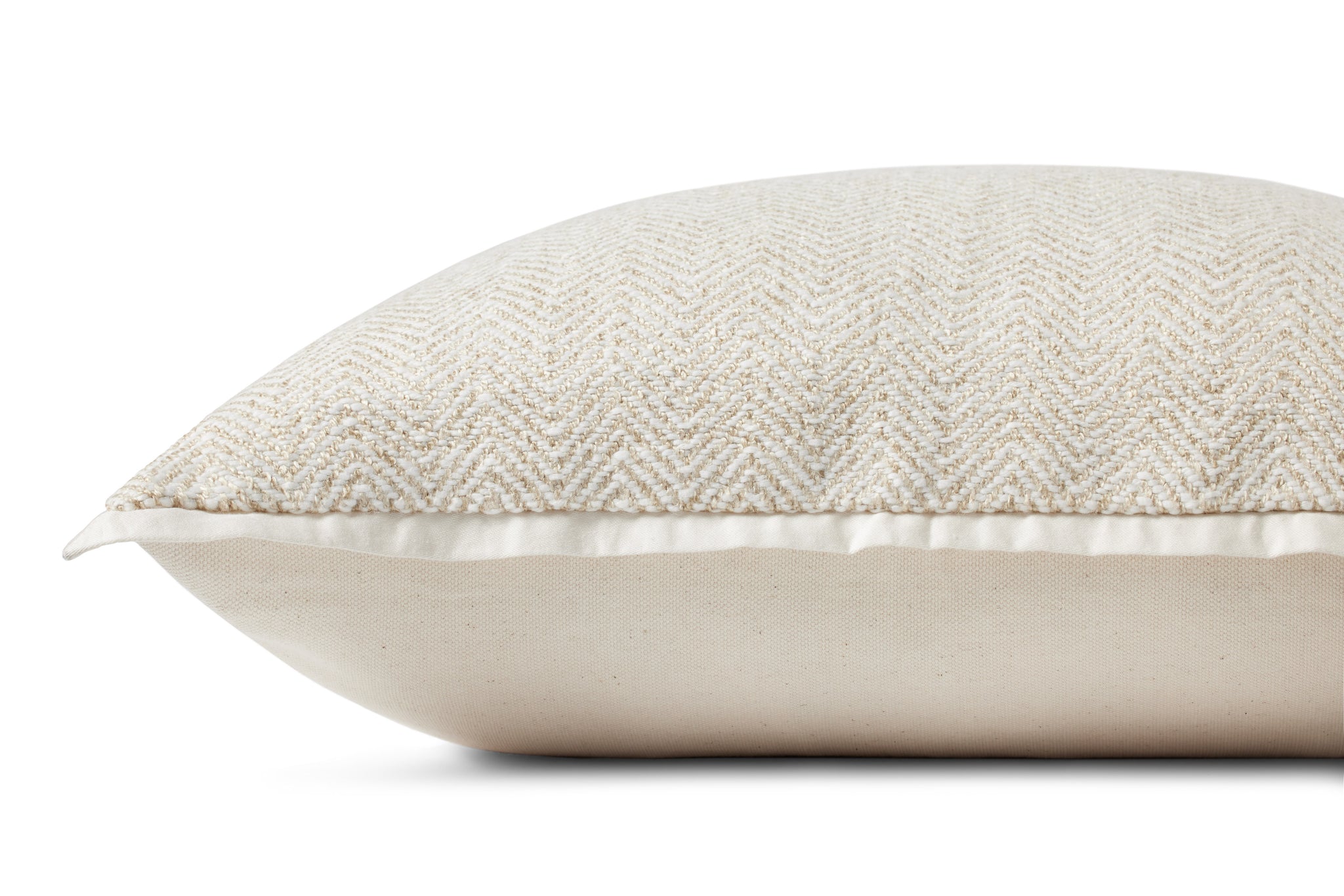 Ivory Pillow (Pattern 12) shown from another angle.