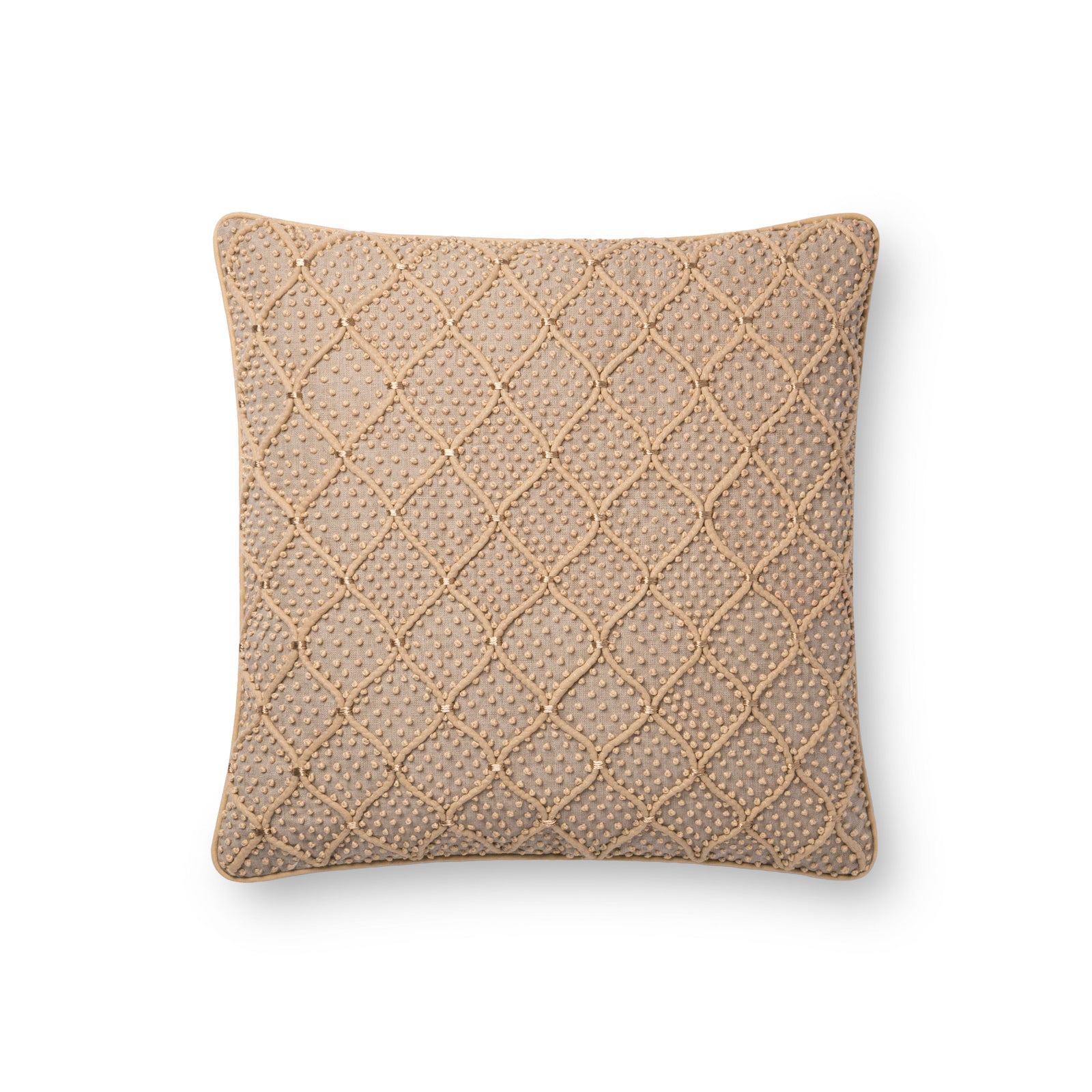 Natural / Gold Pillow — a Loloi pillow at Laurie Yapp Home.