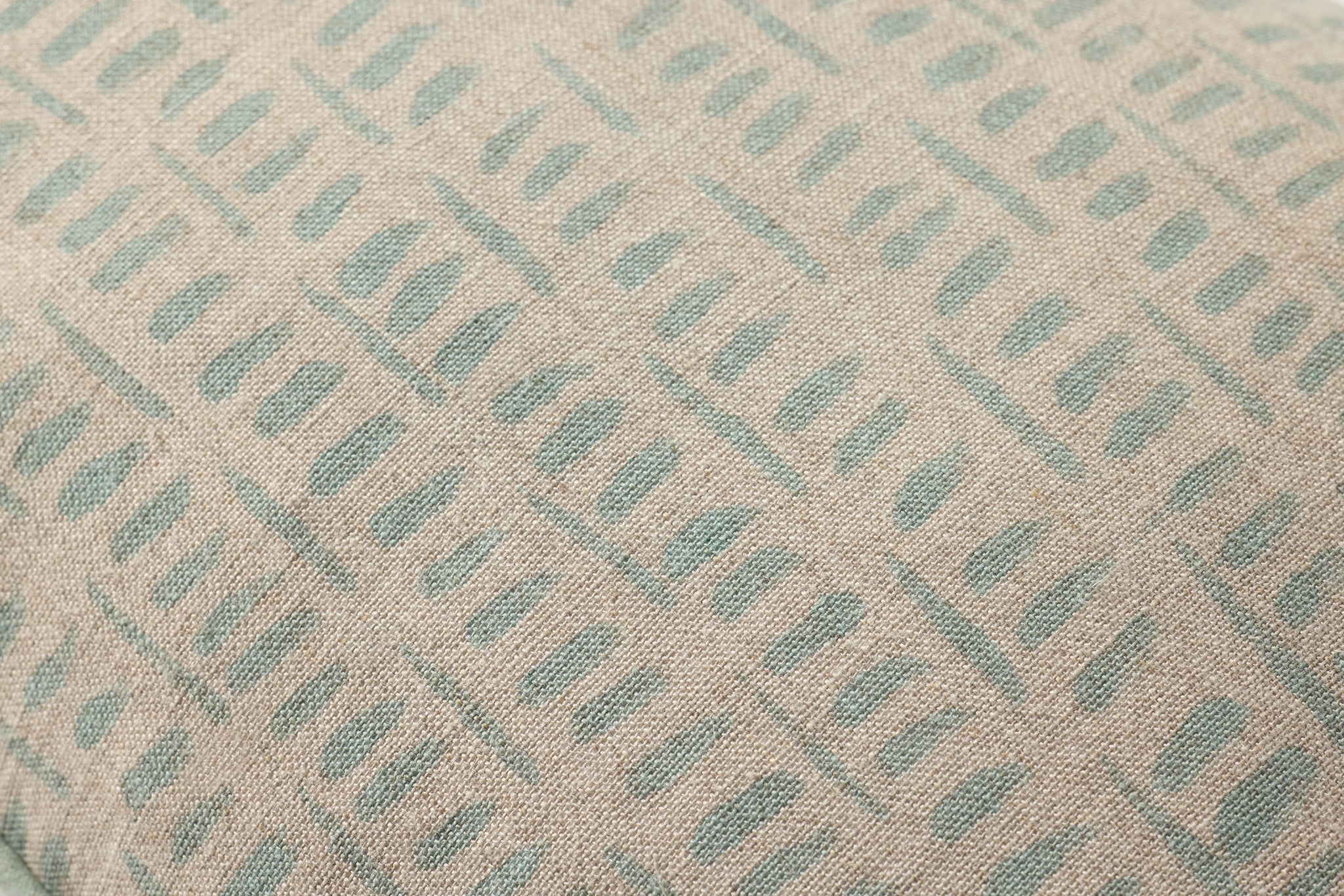 Lt. Blue Pillow (Pattern 1) shown from a different angle to reveal its pattern.