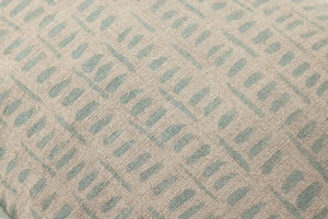 Lt. Blue Pillow (Pattern 1) shown from a different angle to reveal its pattern.