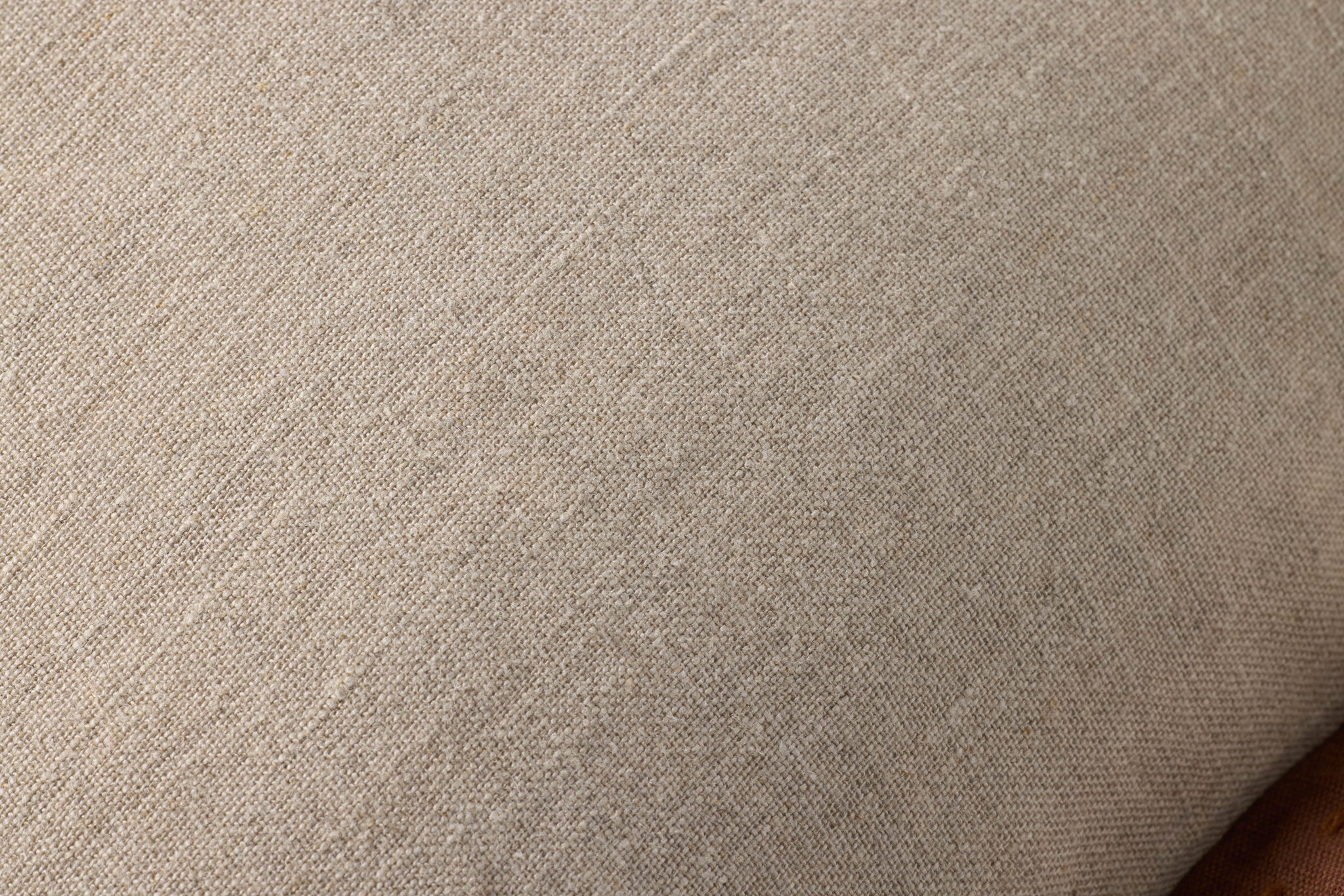 Natural / Brown Pillow shown from a different angle to reveal its pattern.