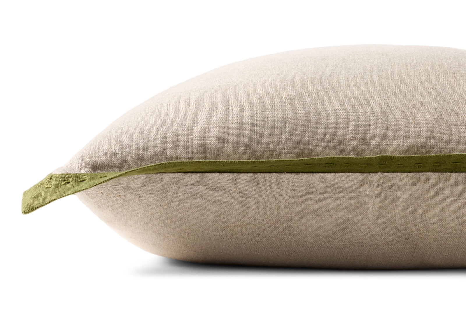 Natural / Green Pillow — a Loloi pillow at Laurie Yapp Home.