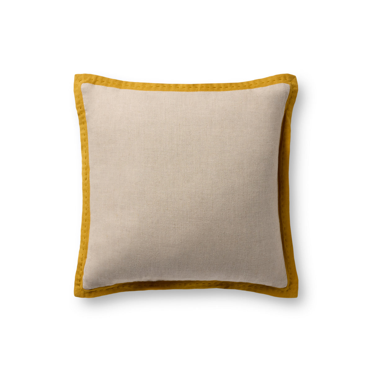 Natural / Mustard Pillow — a Loloi pillow at Laurie Yapp Home.