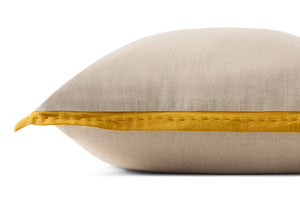 Natural / Mustard Pillow shown from another angle.