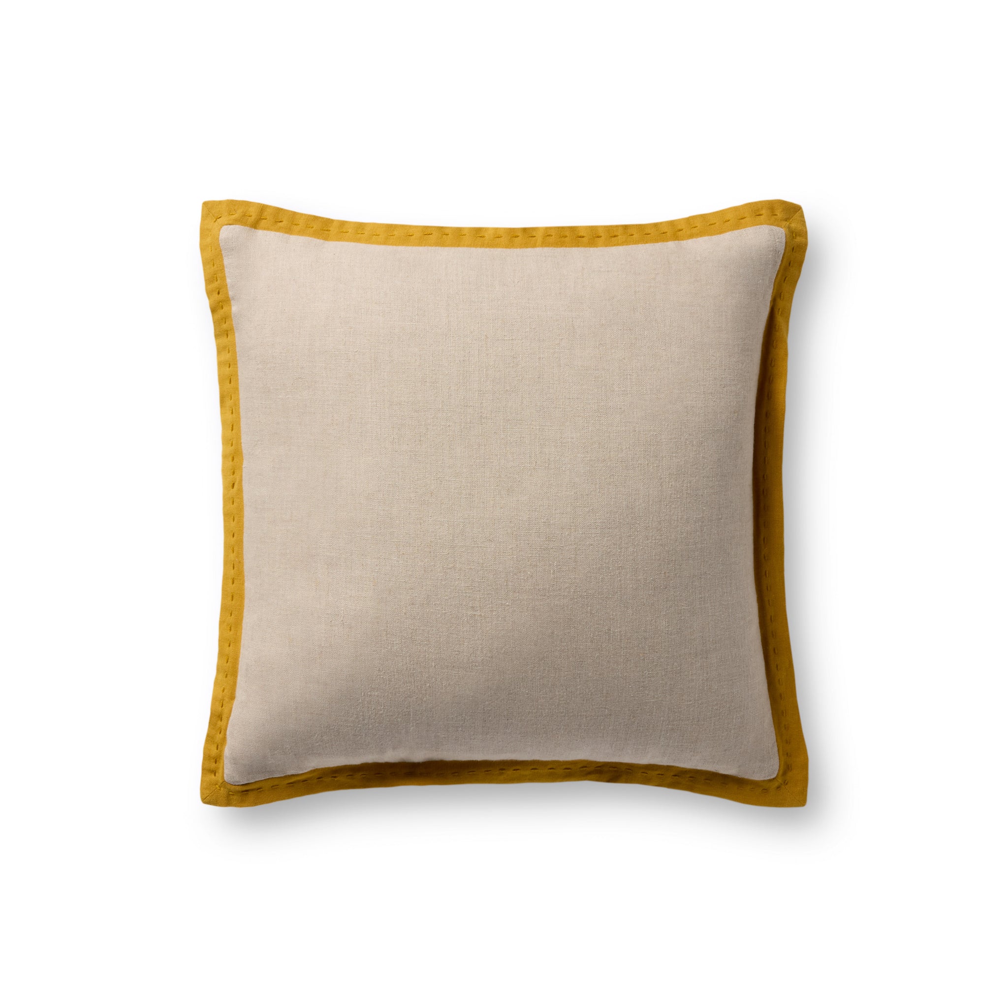 Natural / Mustard Pillow — a Loloi pillow at Laurie Yapp Home.