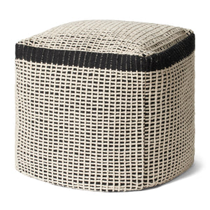 Black / Ivory Pillow (Pattern 6) — a Loloi pillow at Laurie Yapp Home.