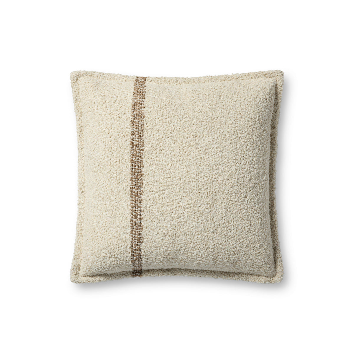 Natural / Tan Pillow (Pattern 1) — a Loloi pillow at Laurie Yapp Home.