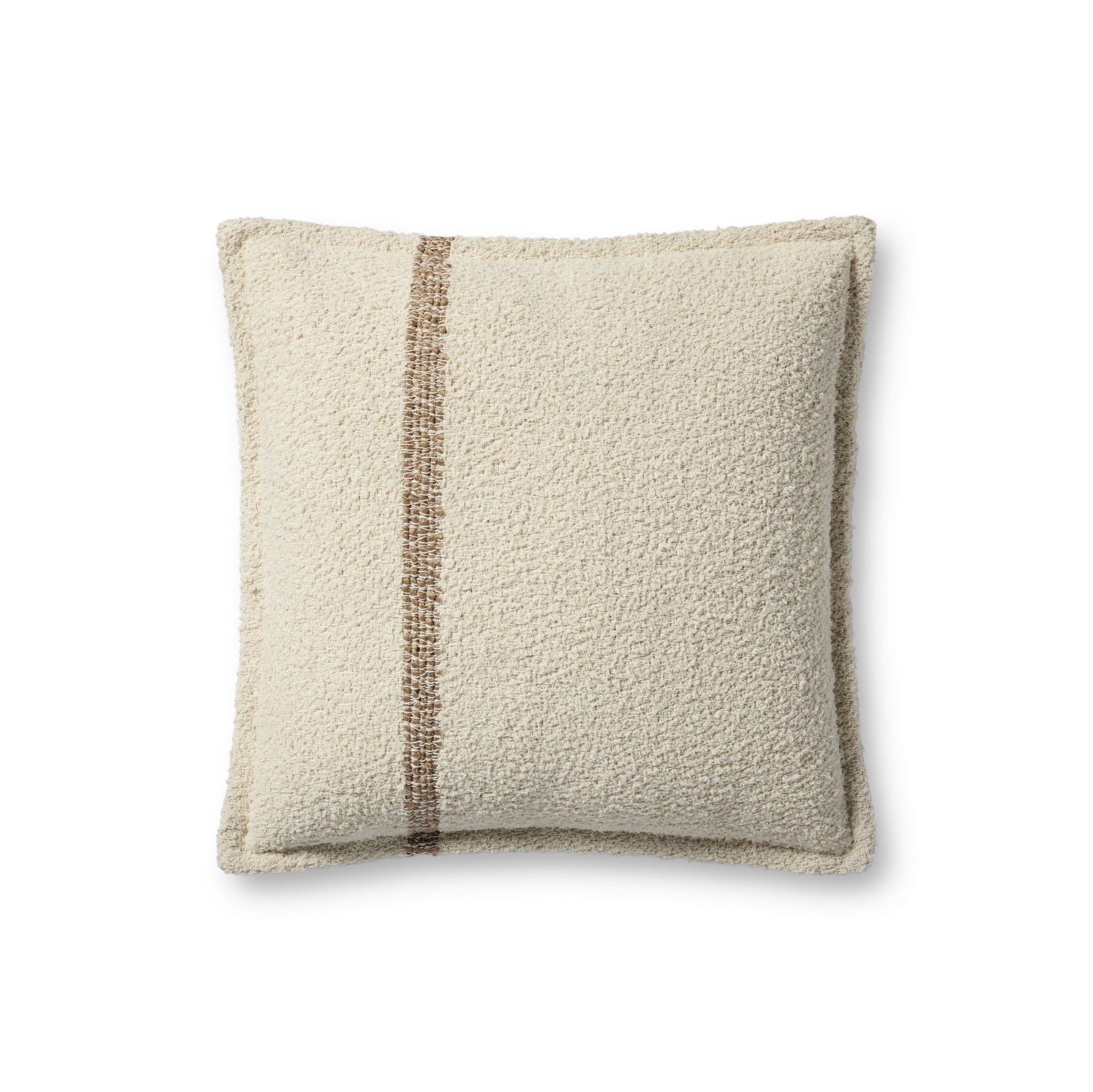 Natural / Tan Pillow (Pattern 1) — a Loloi pillow at Laurie Yapp Home.