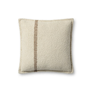 Natural / Tan Pillow (Pattern 1) — a Loloi pillow at Laurie Yapp Home.