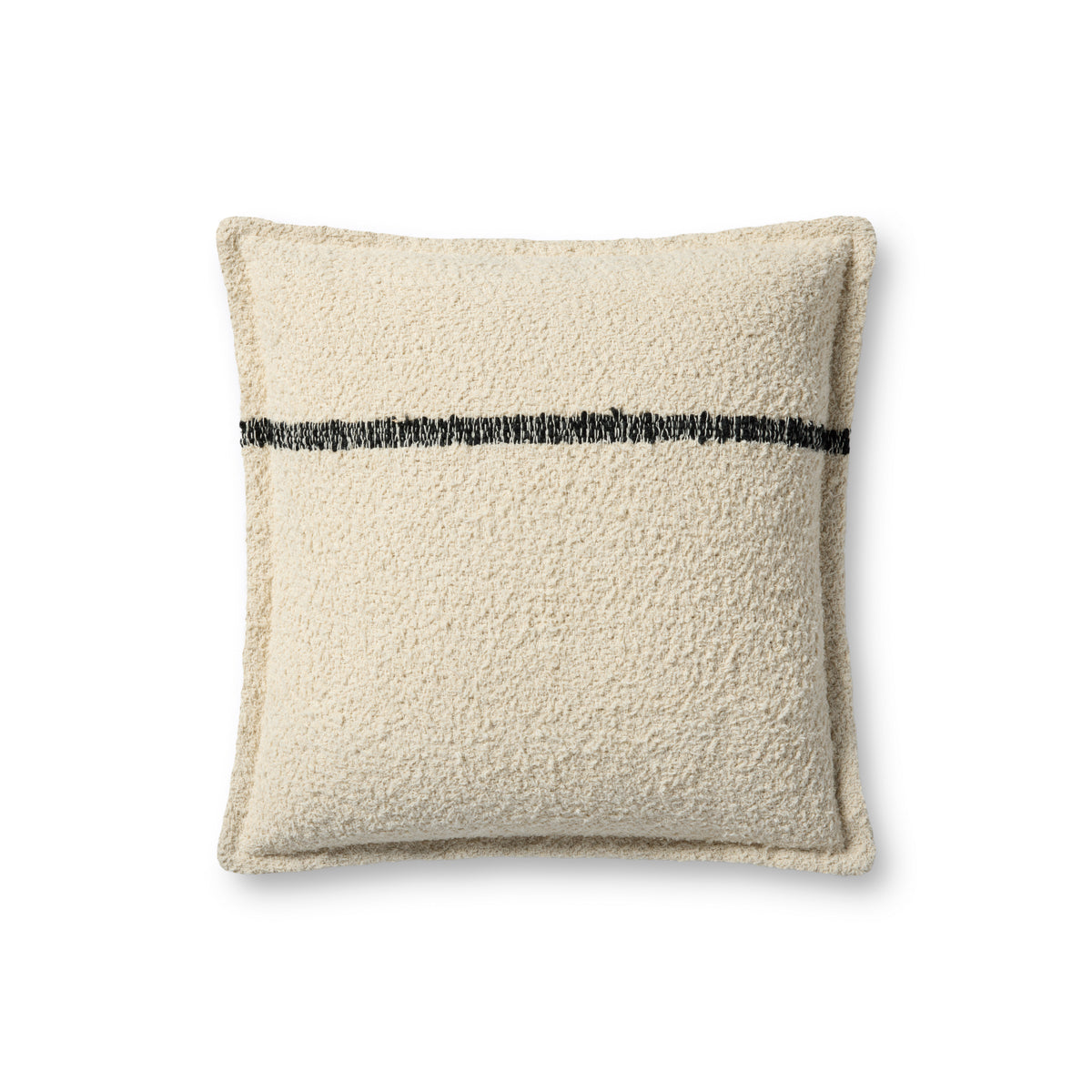 Natural / Charcoal Pillow — a Loloi pillow at Laurie Yapp Home.