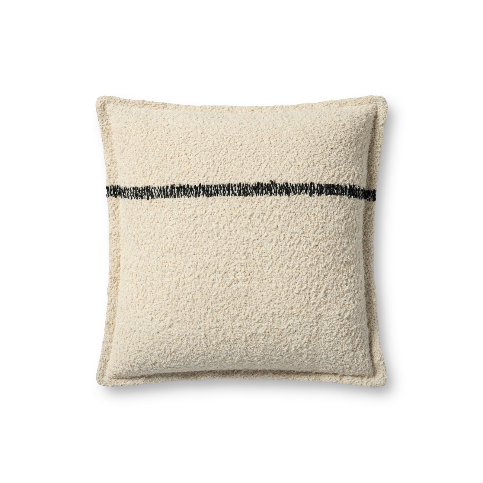Natural / Charcoal Pillow — a Loloi pillow at Laurie Yapp Home.