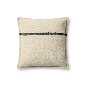 Natural / Charcoal Pillow — a Loloi pillow at Laurie Yapp Home.