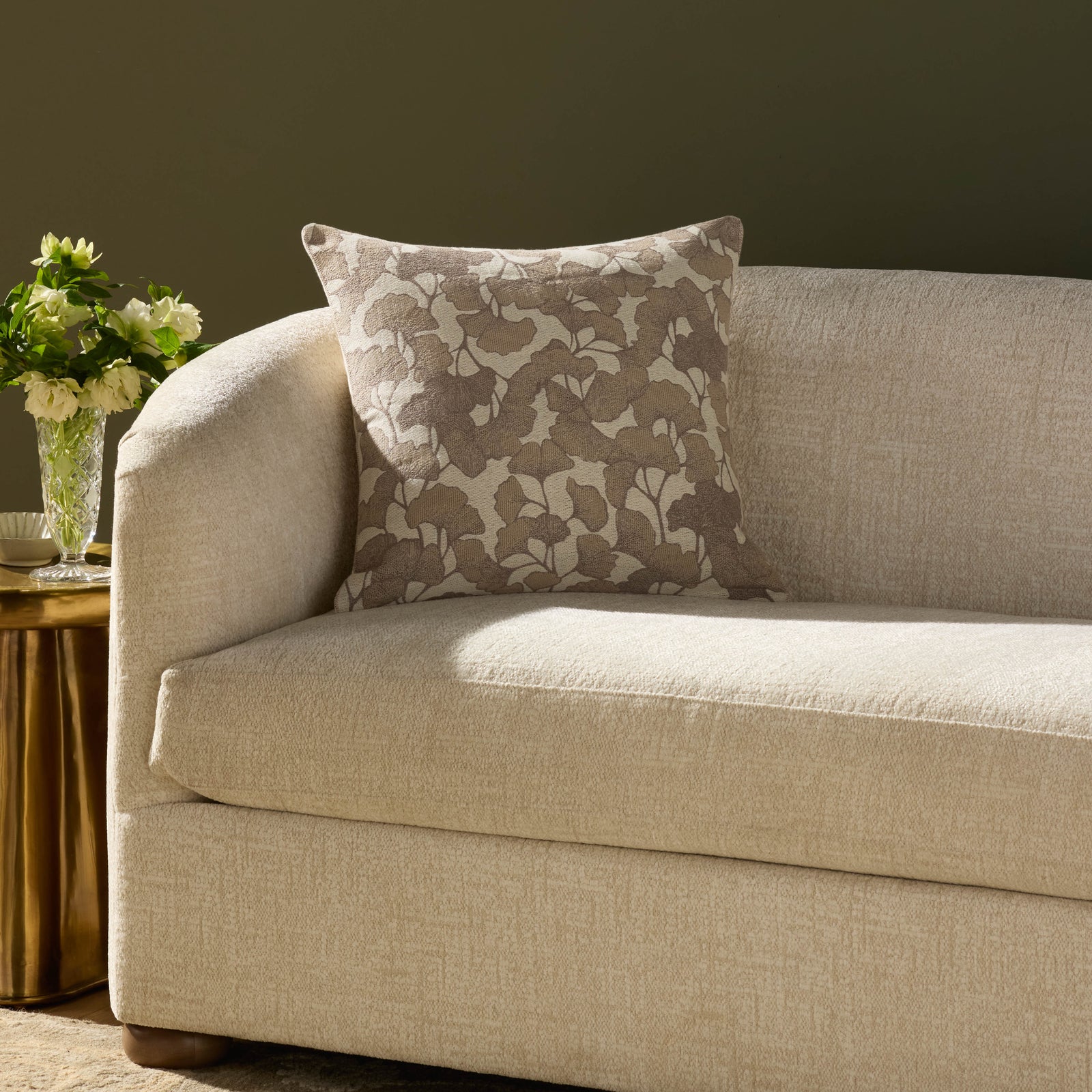 Fawn Ivory / Silver Pillow — a Loloi pillow at Laurie Yapp Home.