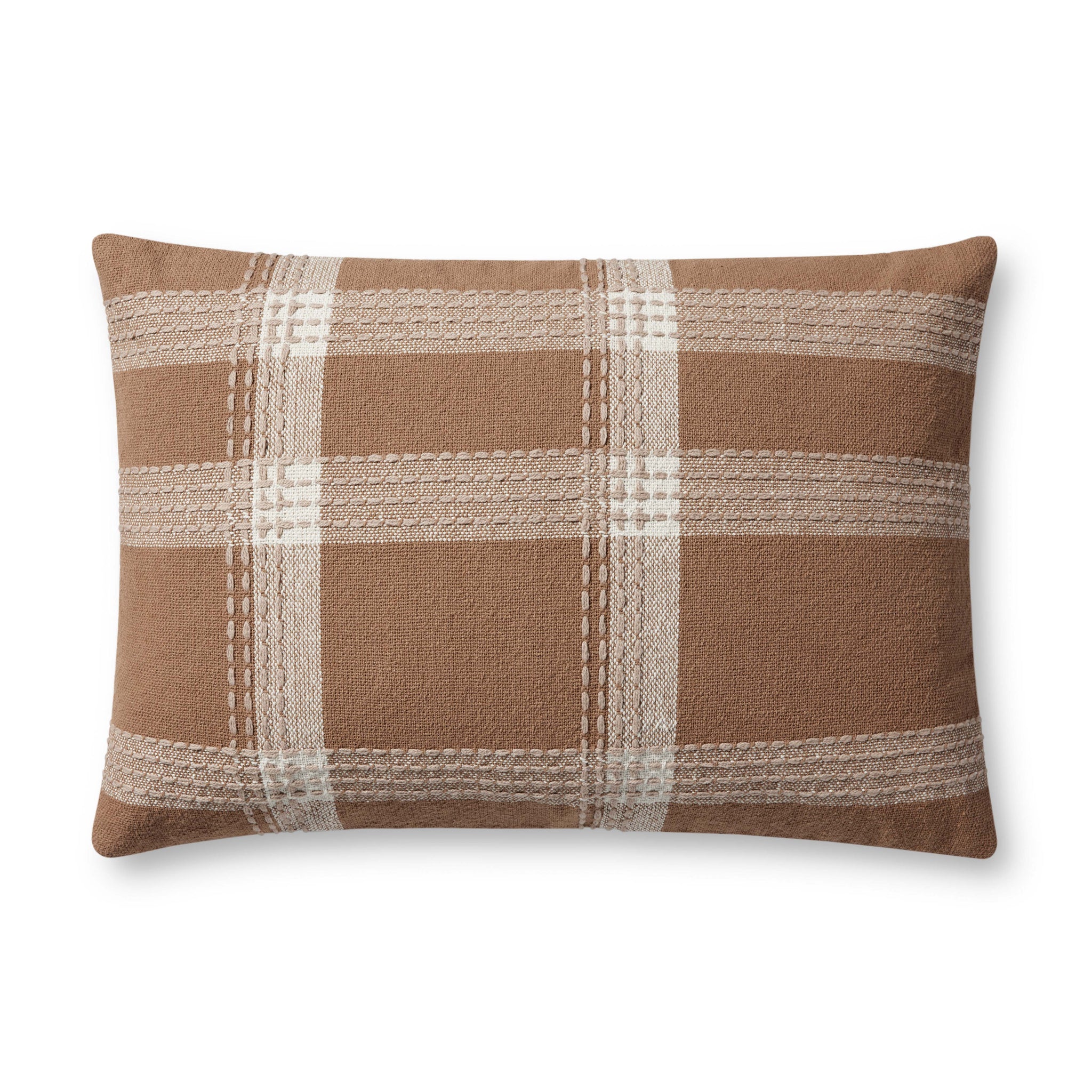Rust / Multi Pillow (Pattern 2) — a Loloi pillow at Laurie Yapp Home.