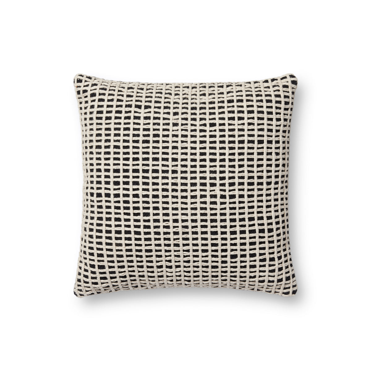 Black / Ivory Pillow — a Loloi pillow at Laurie Yapp Home.