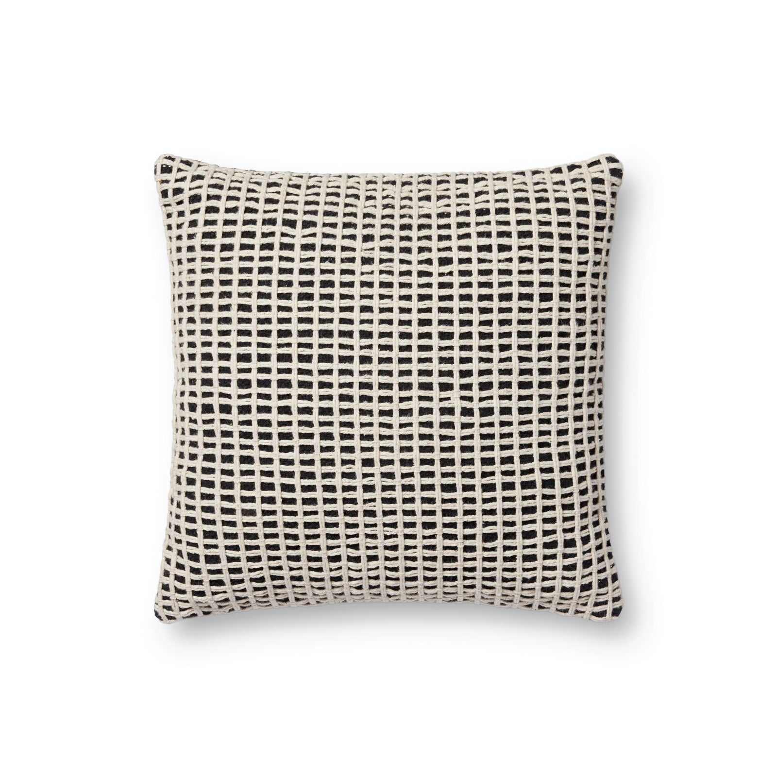 Black / Ivory Pillow — a Loloi pillow at Laurie Yapp Home.