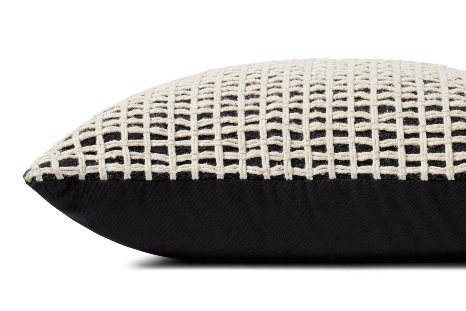 Black / Ivory Pillow — a Loloi pillow at Laurie Yapp Home.