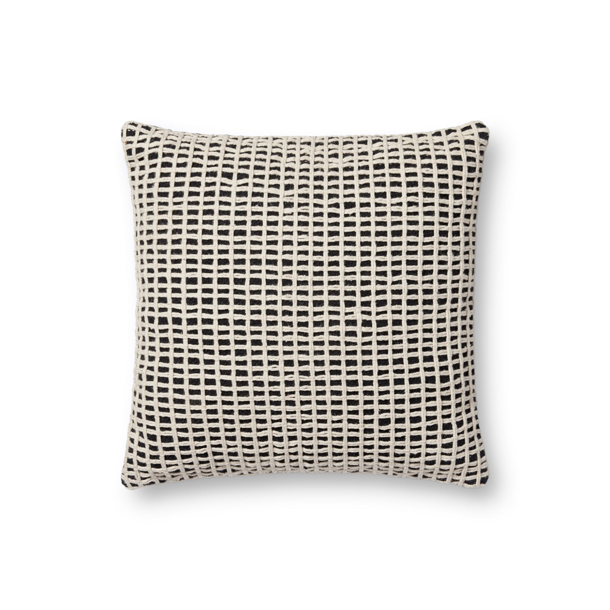 Black / Ivory Pillow — a Loloi pillow at Laurie Yapp Home.