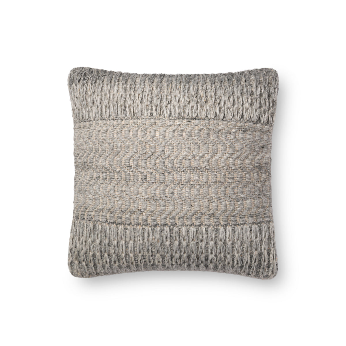 Grey Pillow (Pattern 2) — a Loloi pillow at Laurie Yapp Home.