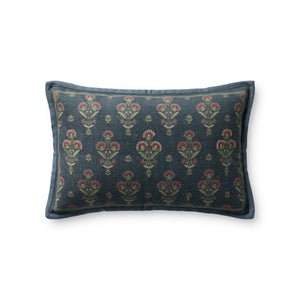 Marigold Blue / Multi Pillow — a Loloi pillow at Laurie Yapp Home.