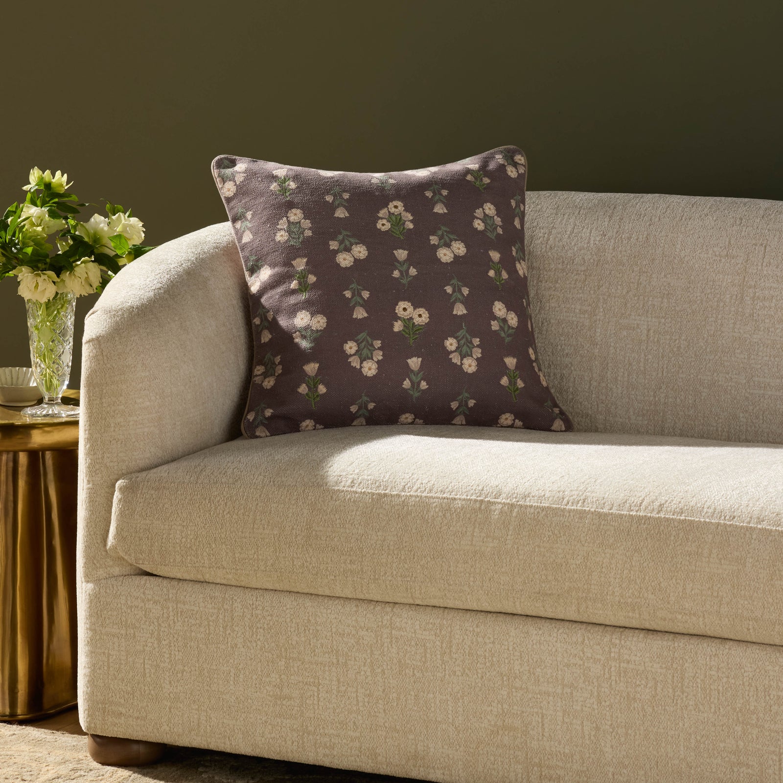 Posie Mauve / Multi Pillow — a Loloi pillow at Laurie Yapp Home.