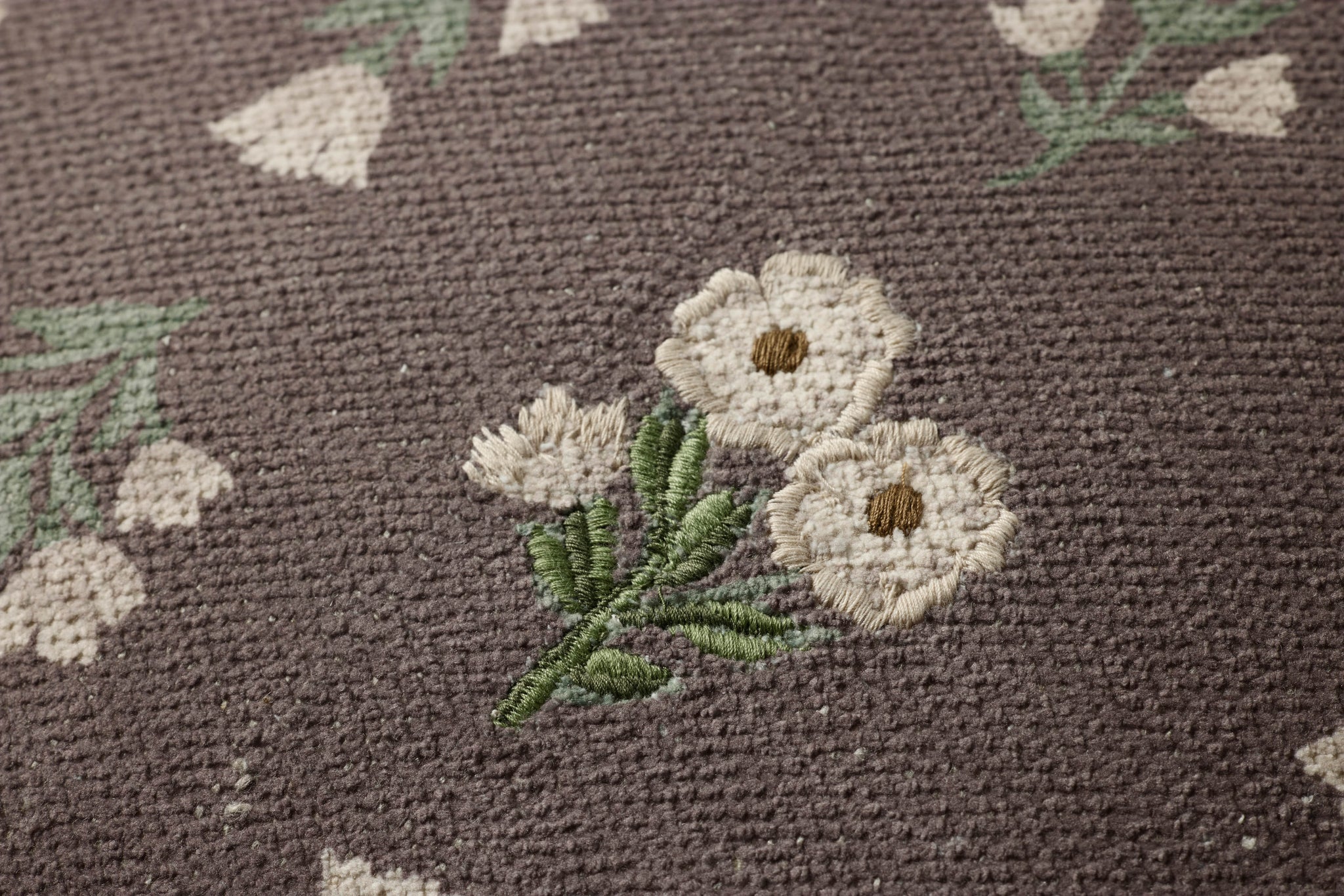 Posie Mauve / Multi Pillow shown from another angle.