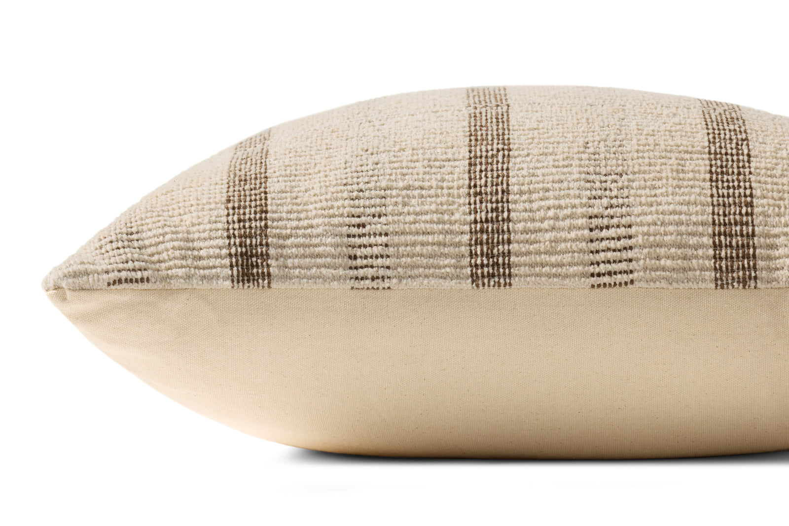 Ivory / Brown Pillow — a Loloi pillow at Laurie Yapp Home.