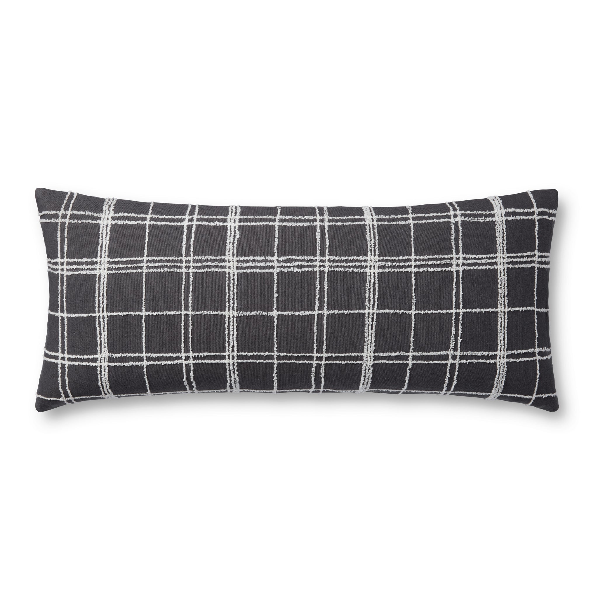 Bernadette Graphite / Ivory Pillow — a Loloi pillow at Laurie Yapp Home.