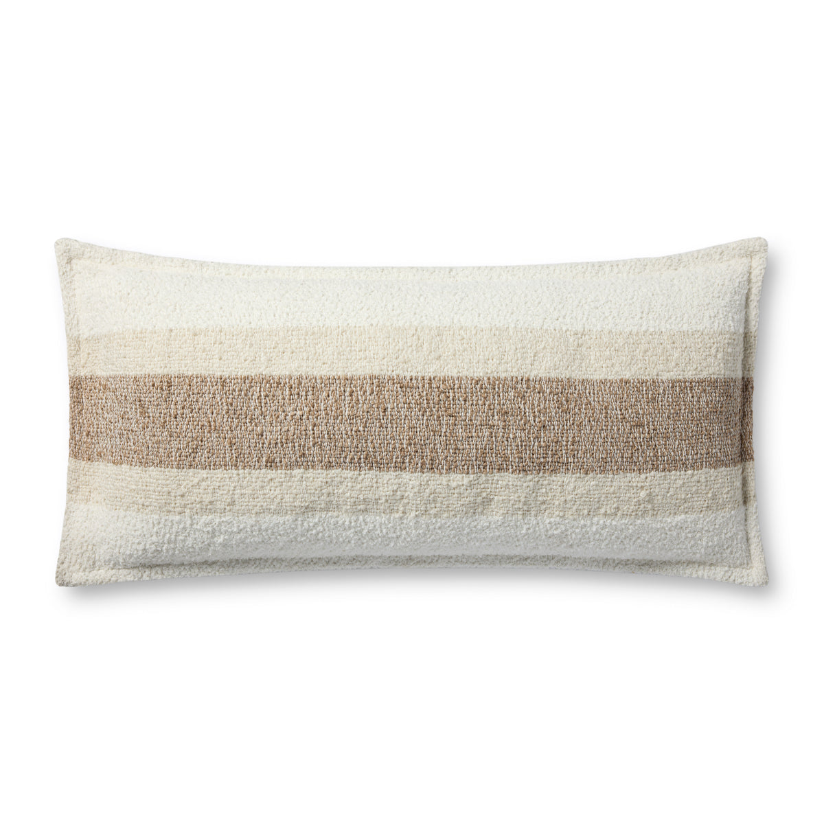 Natural / Multi Pillow (Pattern 4) — a Loloi pillow at Laurie Yapp Home.