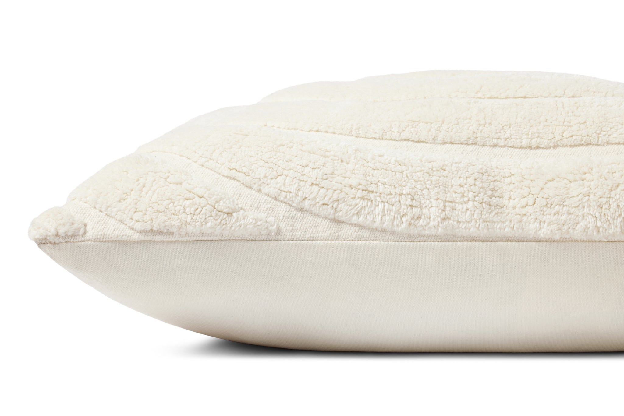 Ivory Pillow (Pattern 7) shown from another angle.