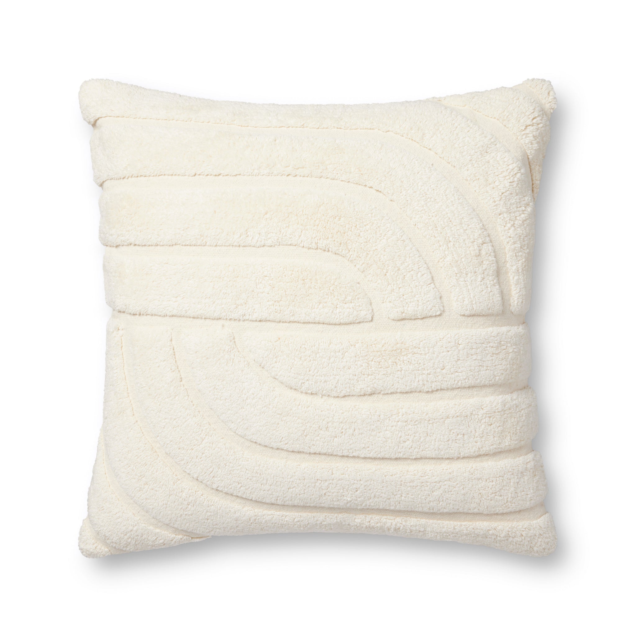Ivory Pillow (Pattern 7) — a Loloi pillow at Laurie Yapp Home.