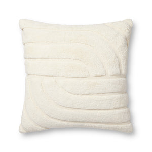 Ivory Pillow (Pattern 7) — a Loloi pillow at Laurie Yapp Home.