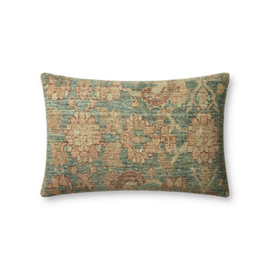 Clay Teal / Terracotta Pillow — a Loloi pillow at Laurie Yapp Home.