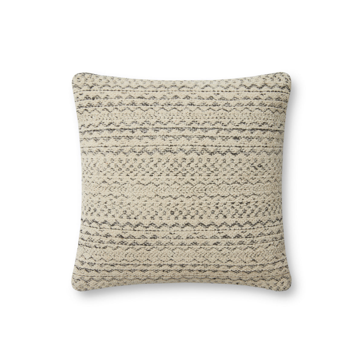 Gloaming Charcoal / Ivory Pillow — a Loloi pillow at Laurie Yapp Home.