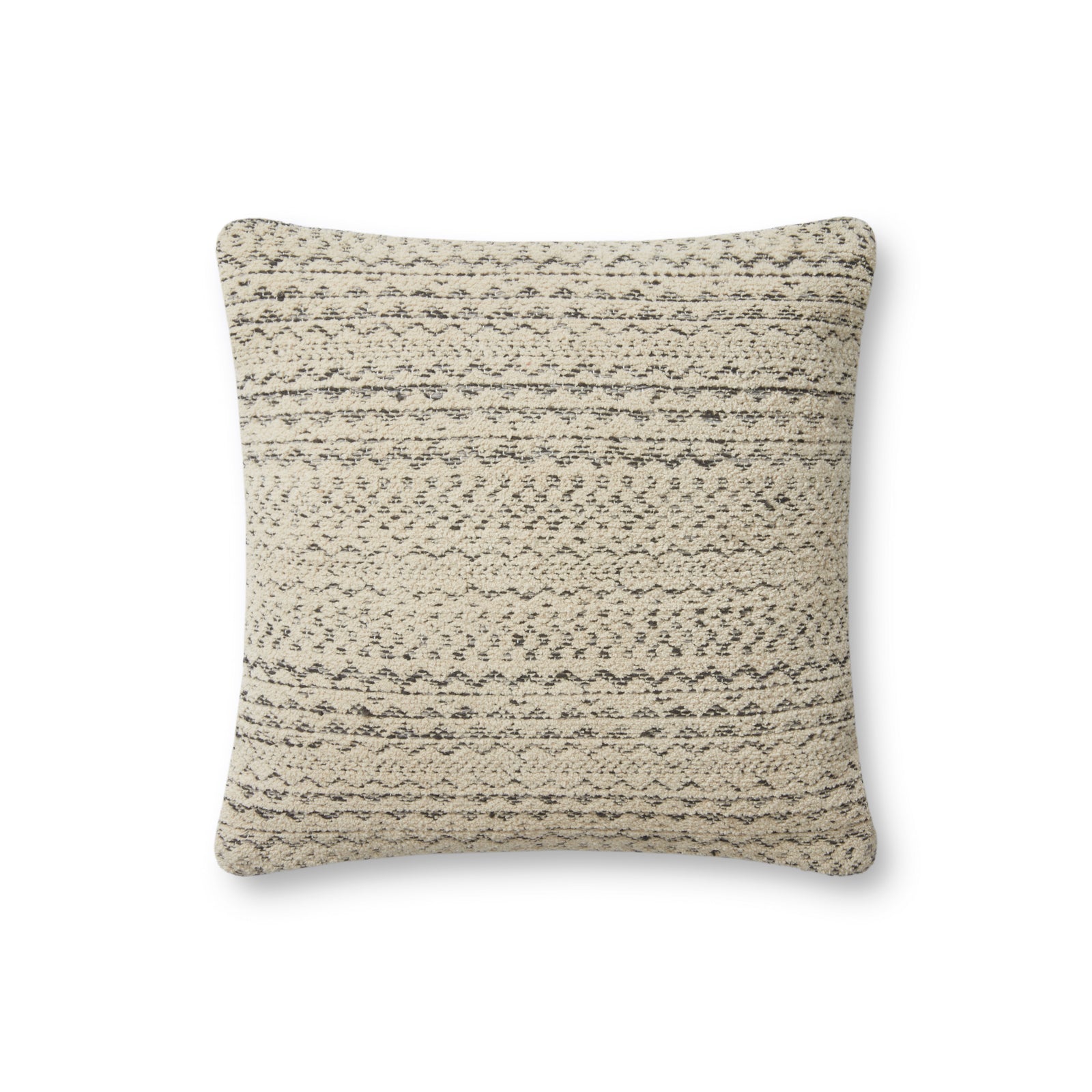 Gloaming Charcoal / Ivory Pillow — a Loloi pillow at Laurie Yapp Home.